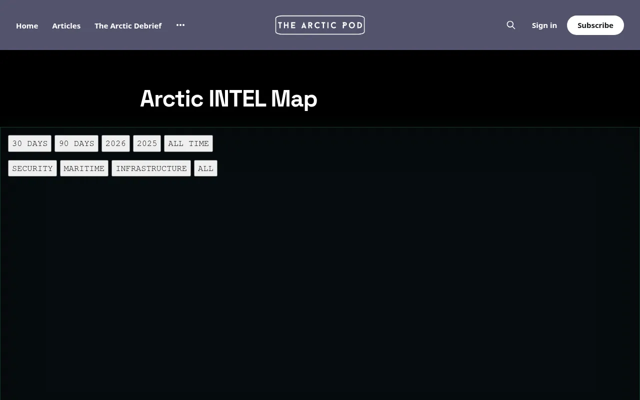 Screenshot of arcticpod.co