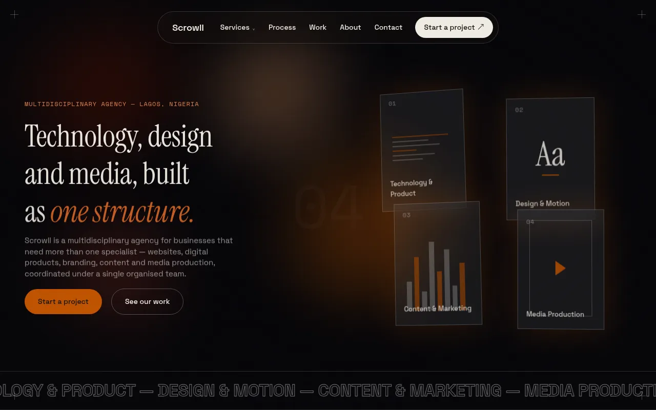 Screenshot of scrowll.com