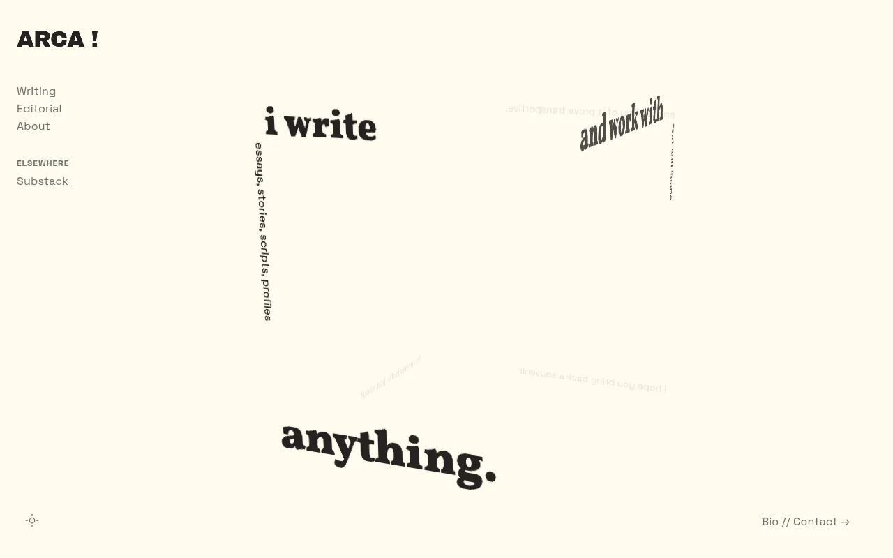 Screenshot of arcayesarca.com