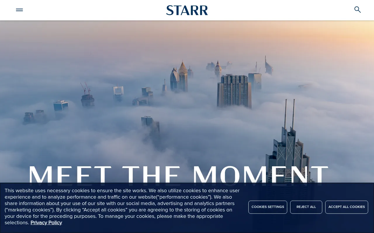 Screenshot of starr.com