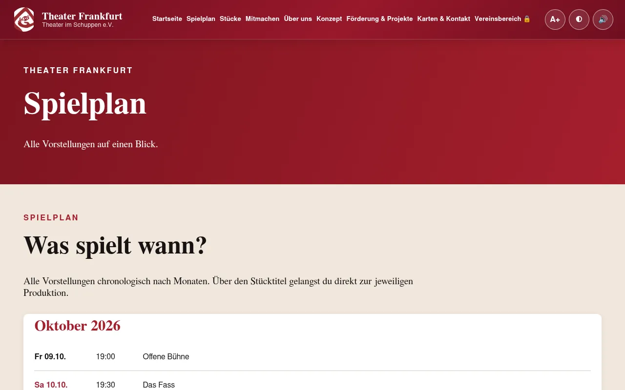 Screenshot of theater-ff.de