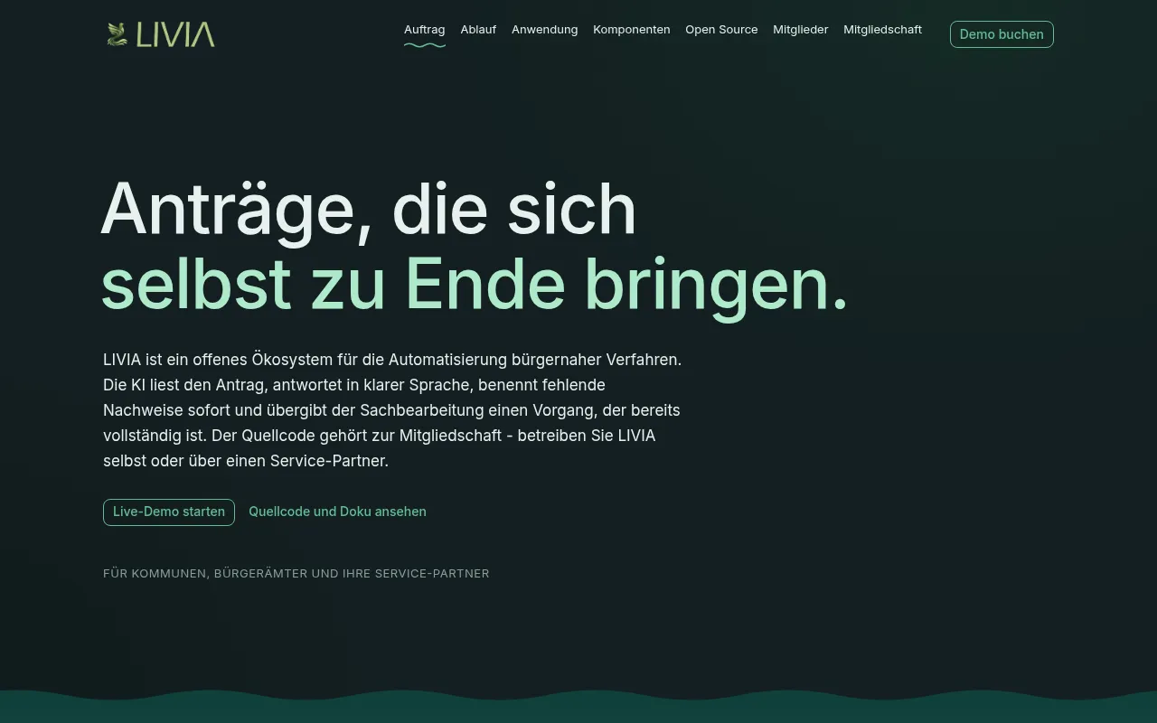 Screenshot of livia.brifle.de