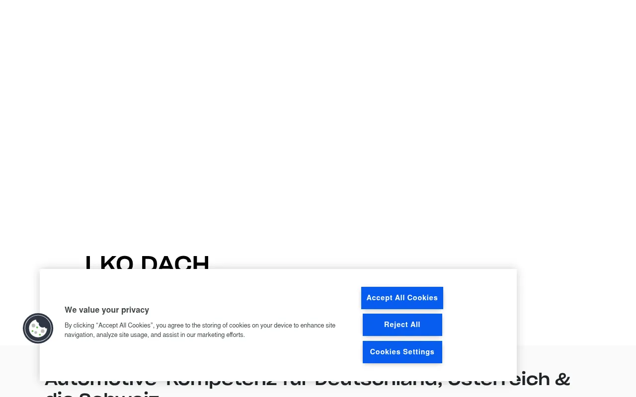 Screenshot of lkqdach.lkqeurope.com
