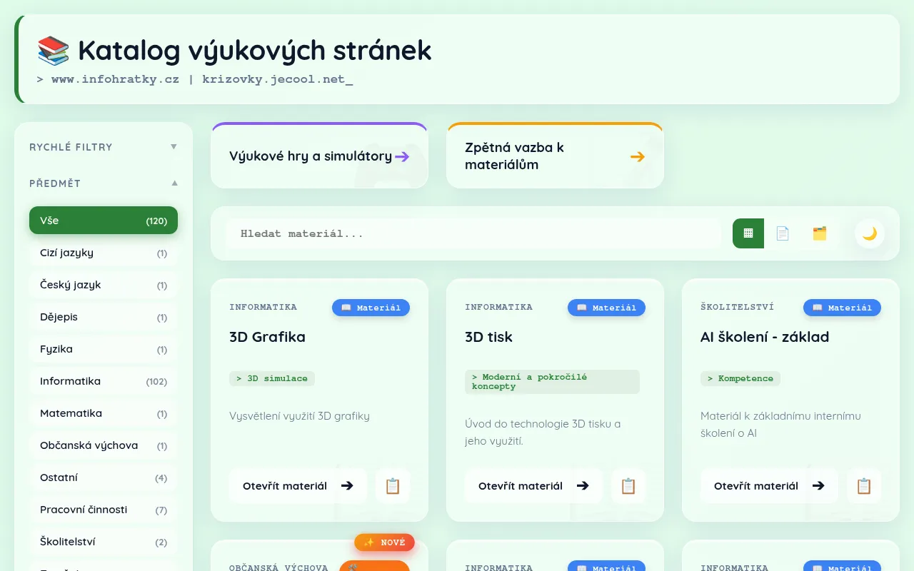 Screenshot of krizovky.jecool.net