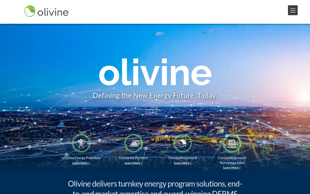 Screenshot of olivineinc.com
