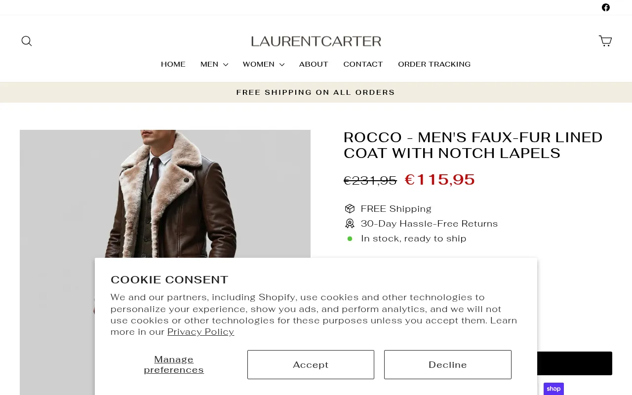 Screenshot of laurentcarter.com