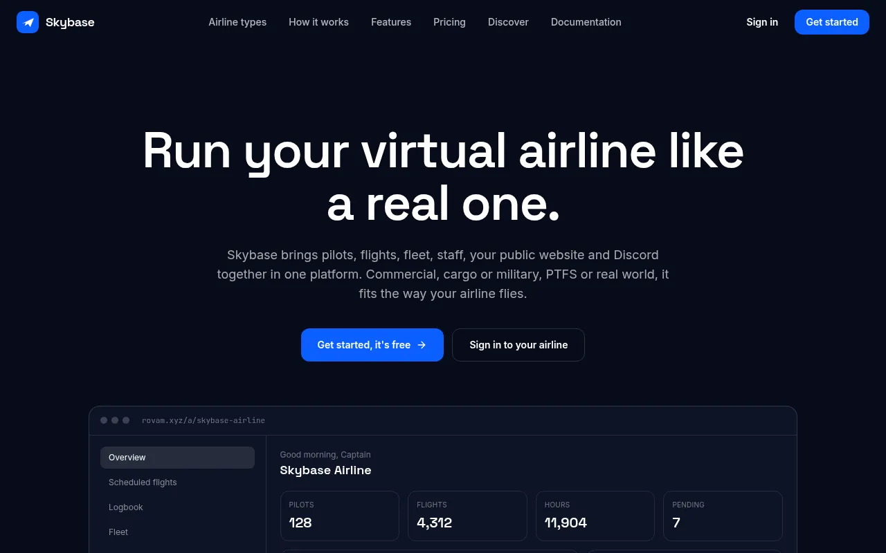 Screenshot of rovam.xyz