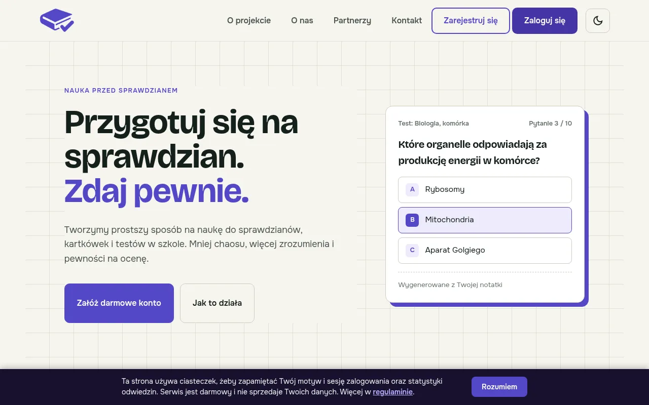 Screenshot of zdactest.pl