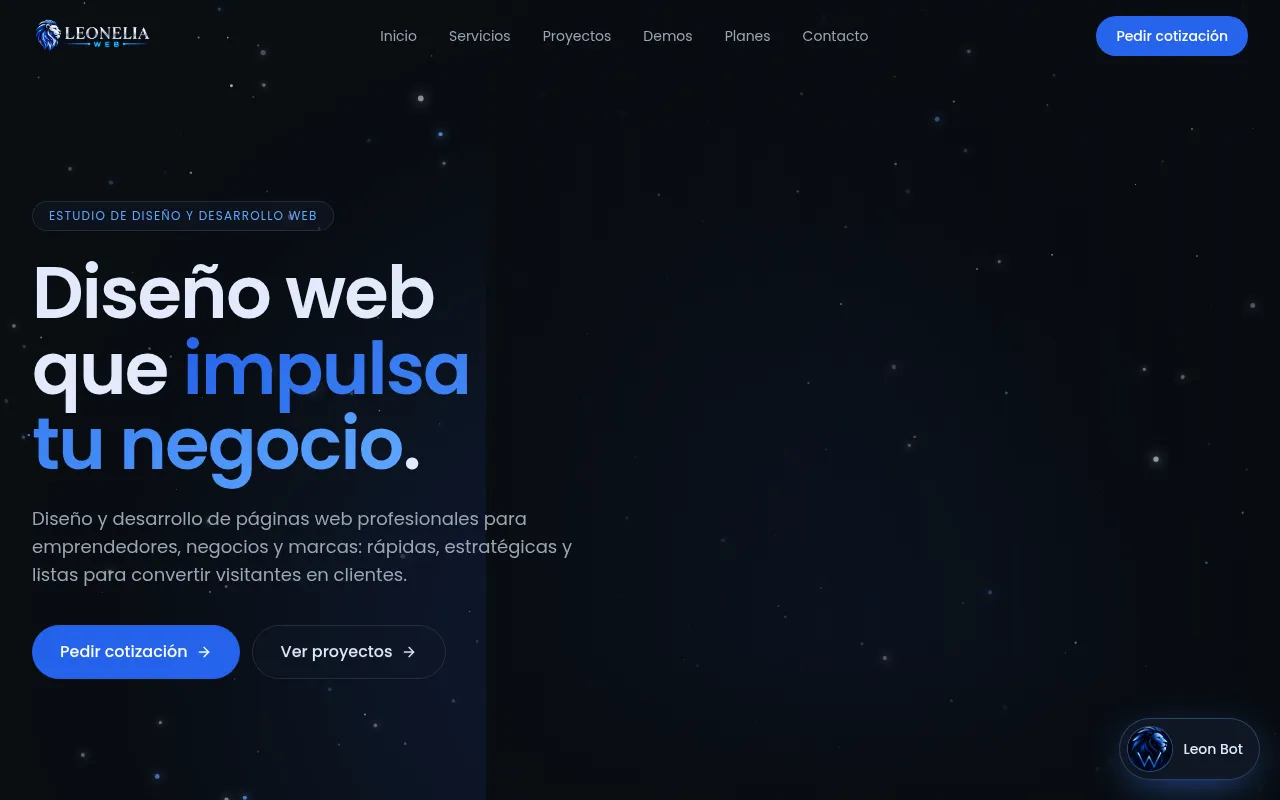 Screenshot of leoneliaweb.com
