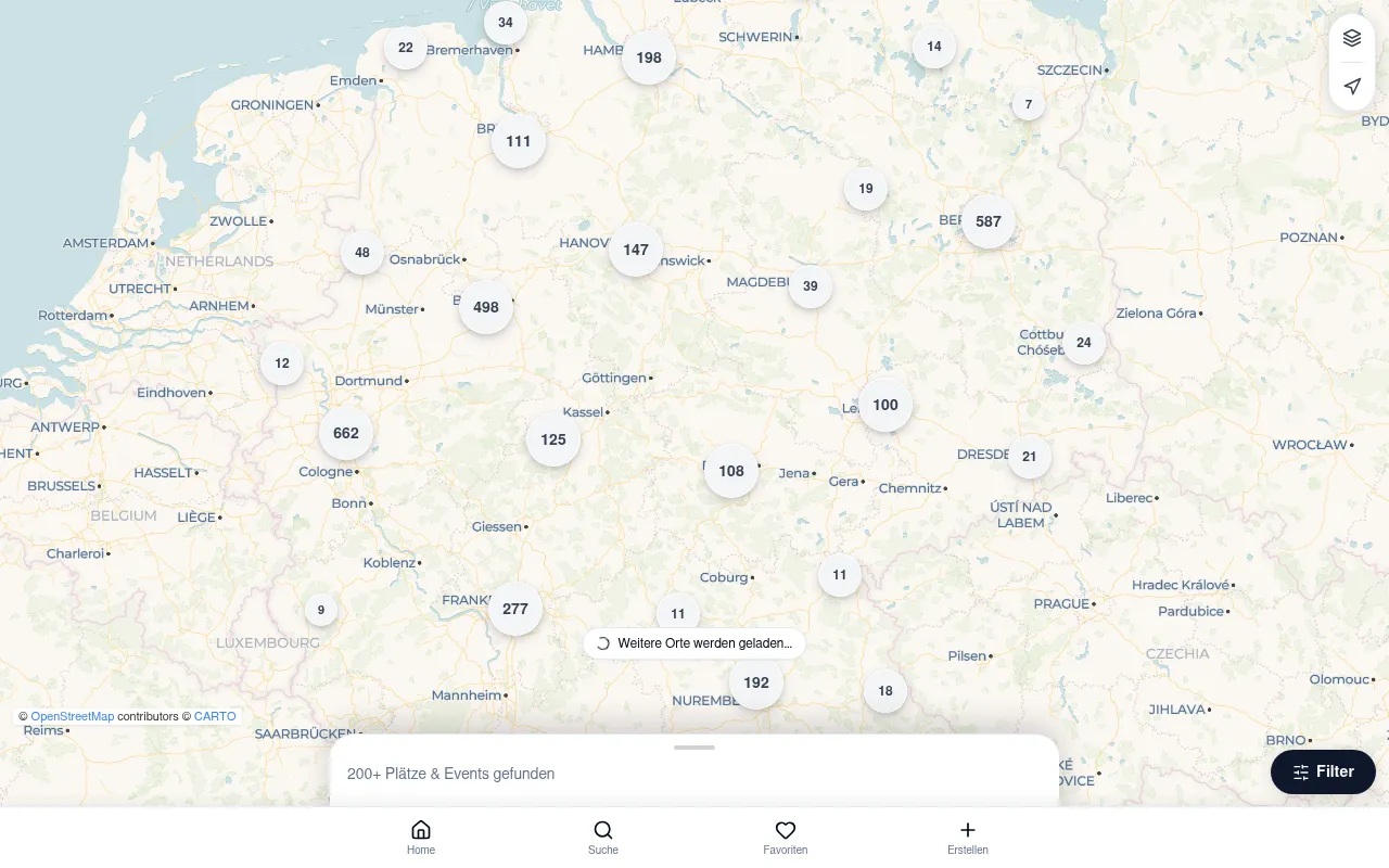 Screenshot of opensportmap.de