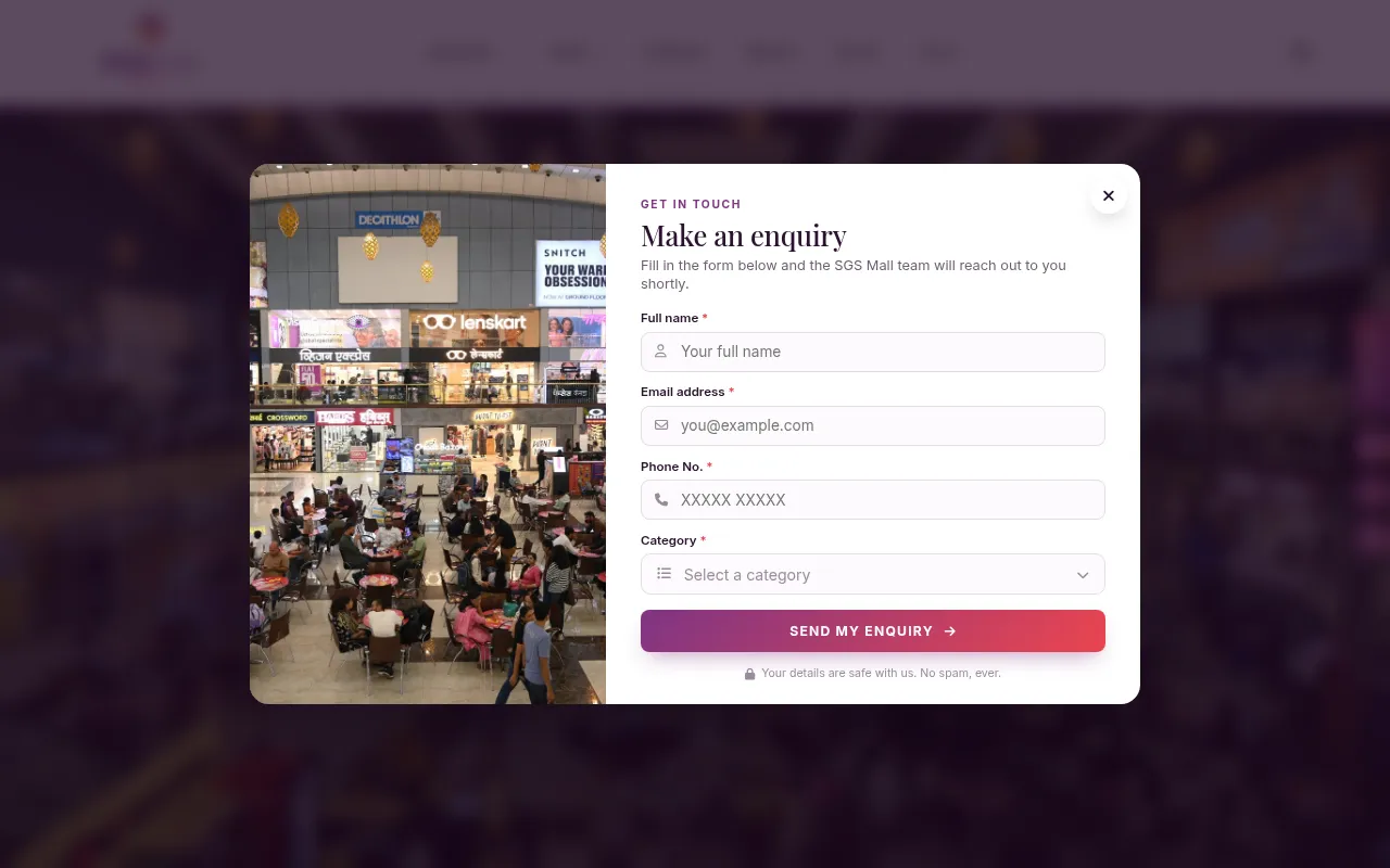 Screenshot of sgsmall.com