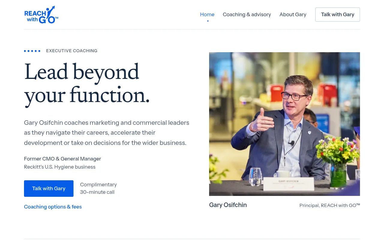 Screenshot of reachwithgo.com