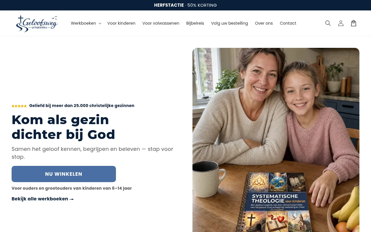 Screenshot of geloofsweg.nl