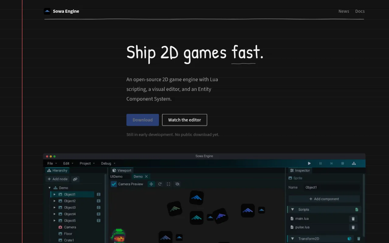 Screenshot of sowaengine.com