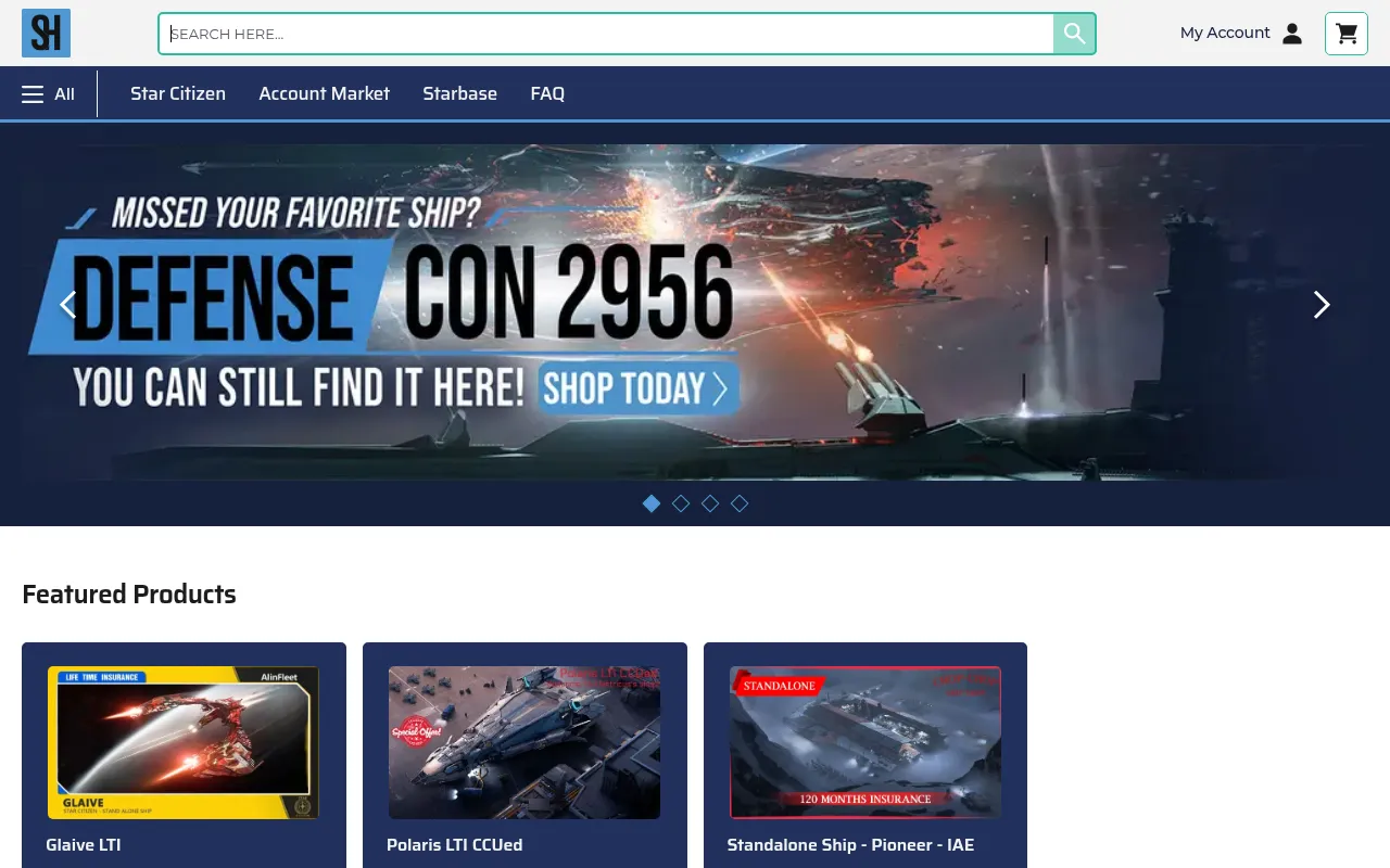 Screenshot of star-hangar.com