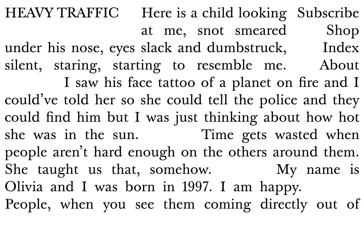 Screenshot of heavytrafficmagazine.com