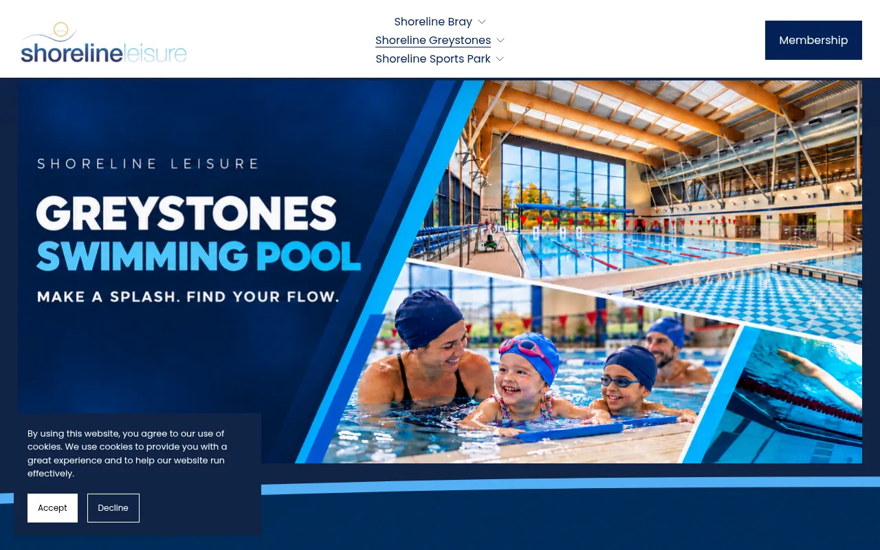 Screenshot of shorelineleisure.ie