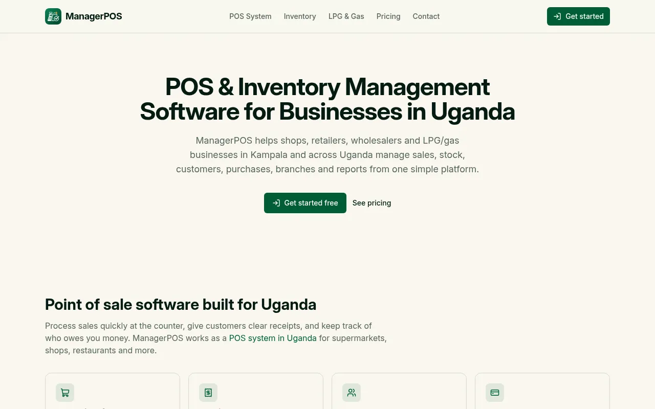 Screenshot of managerpos.dovesholdings.com
