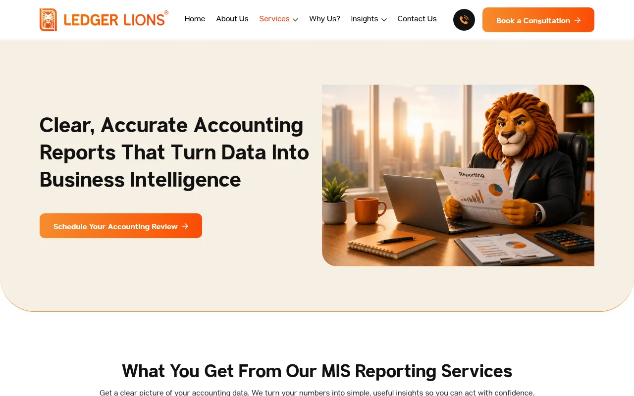 Screenshot of ledgerlions.in