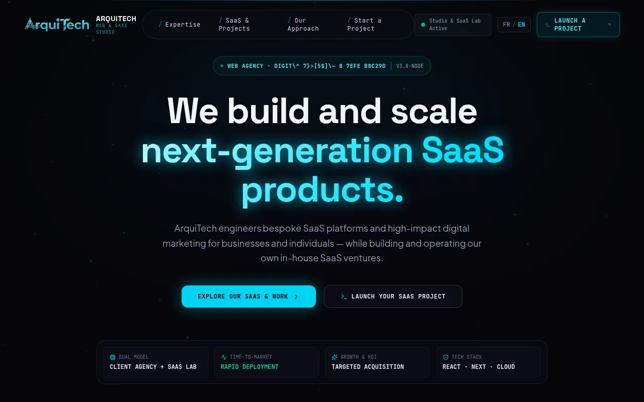Screenshot of arquitech.fr