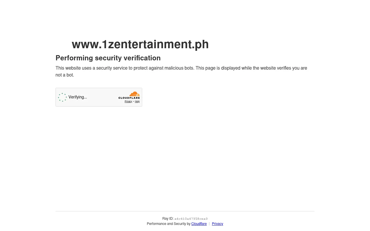 Screenshot of 1zentertainment.ph