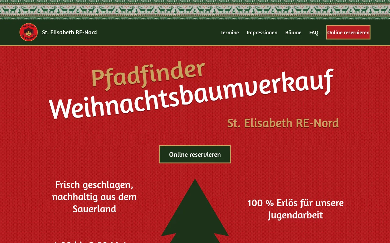 Screenshot of weihnachtsbaum-re.de