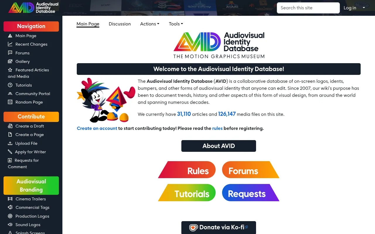 Screenshot of avid.wiki