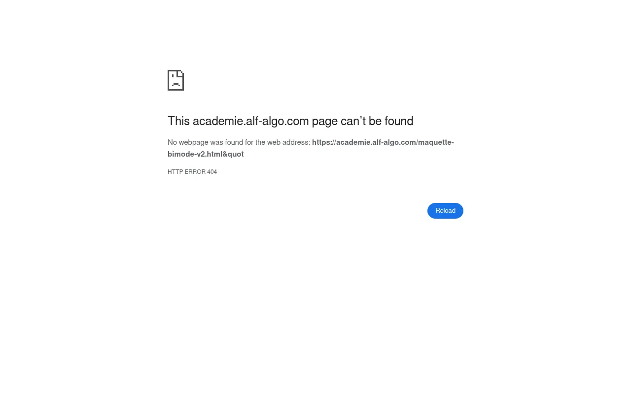 Screenshot of academie.alf-algo.com