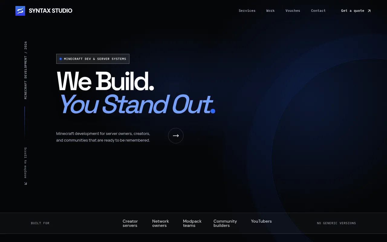 Screenshot of syntaxstudio.xyz