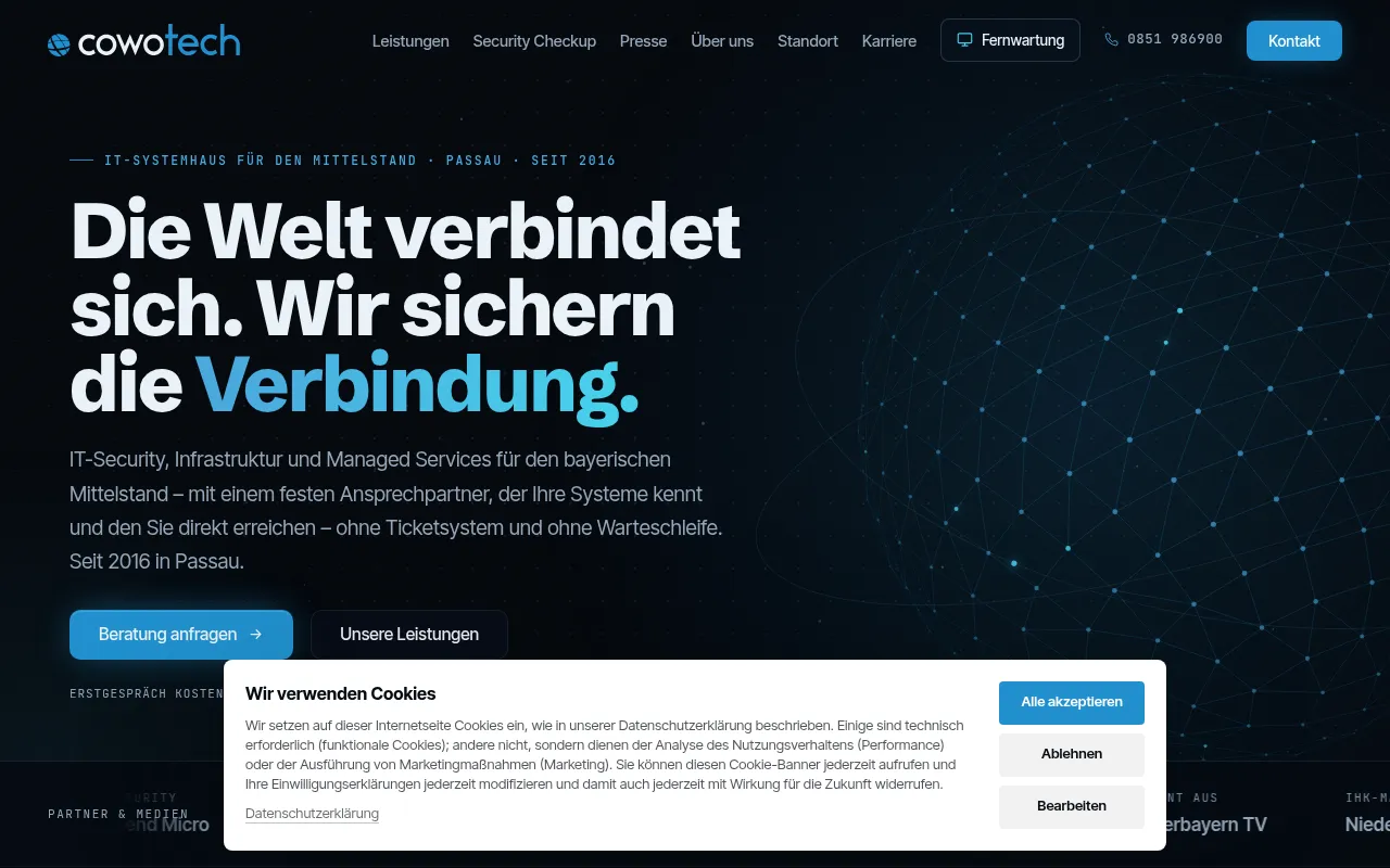 Screenshot of cowo.tech