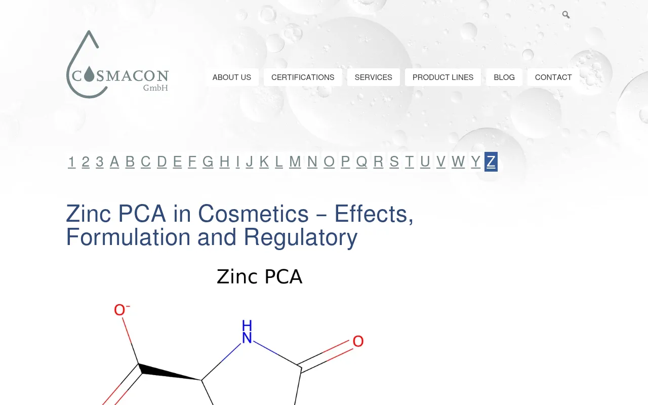 Screenshot of cosmacon.de