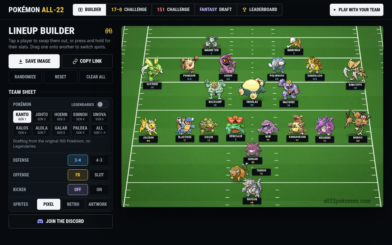 Screenshot of all22pokemon.com