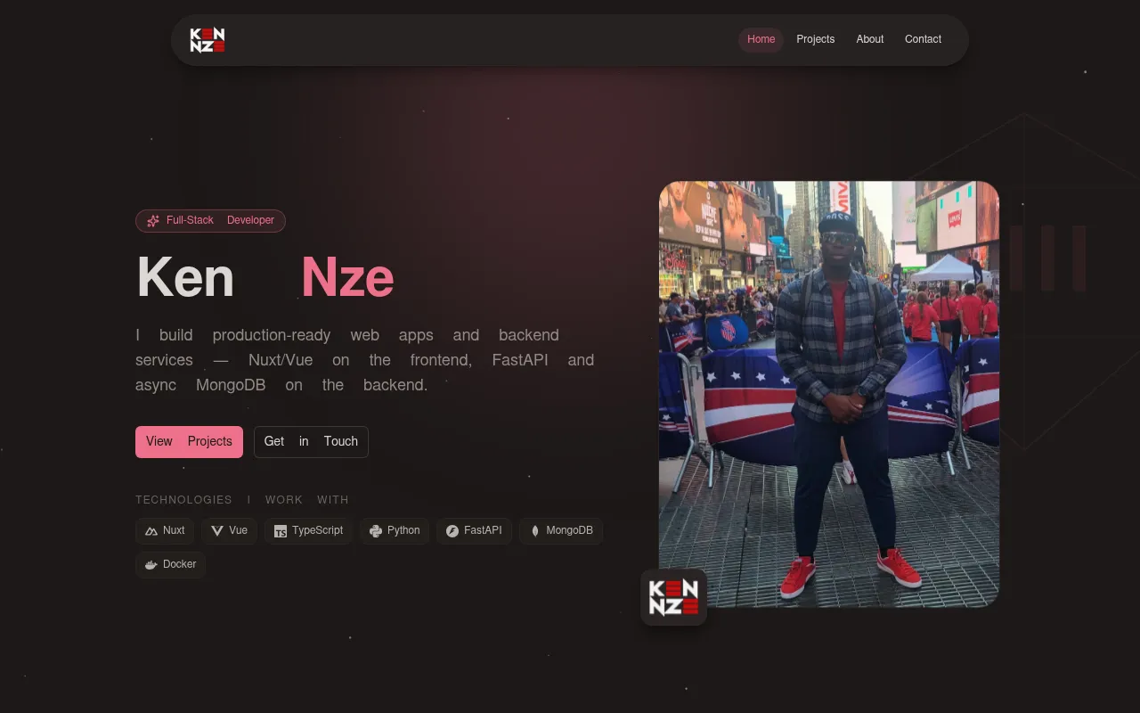 Screenshot of keninze.com