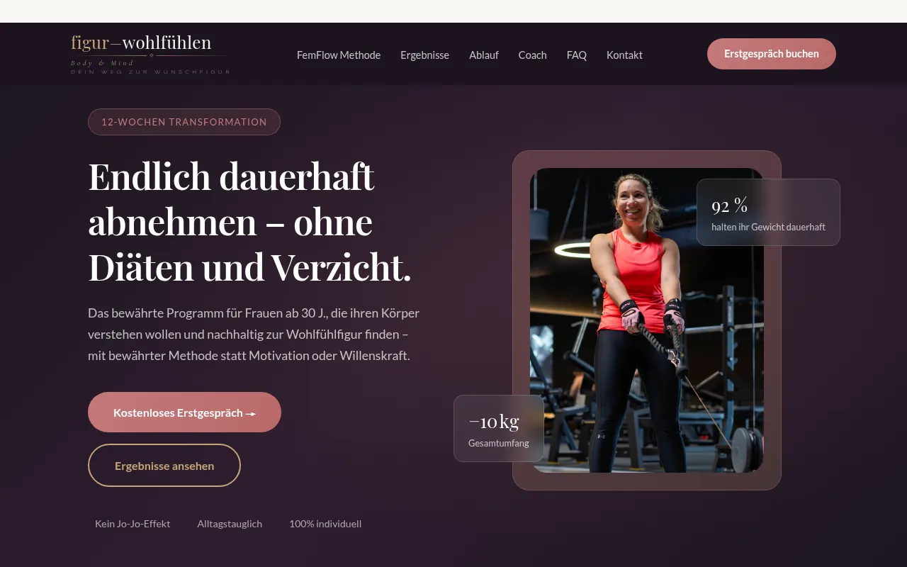 Screenshot of figur-wohlfuehlen.de