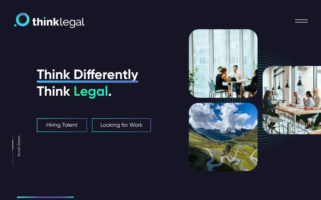 Screenshot of thinklegalrecruitment.com