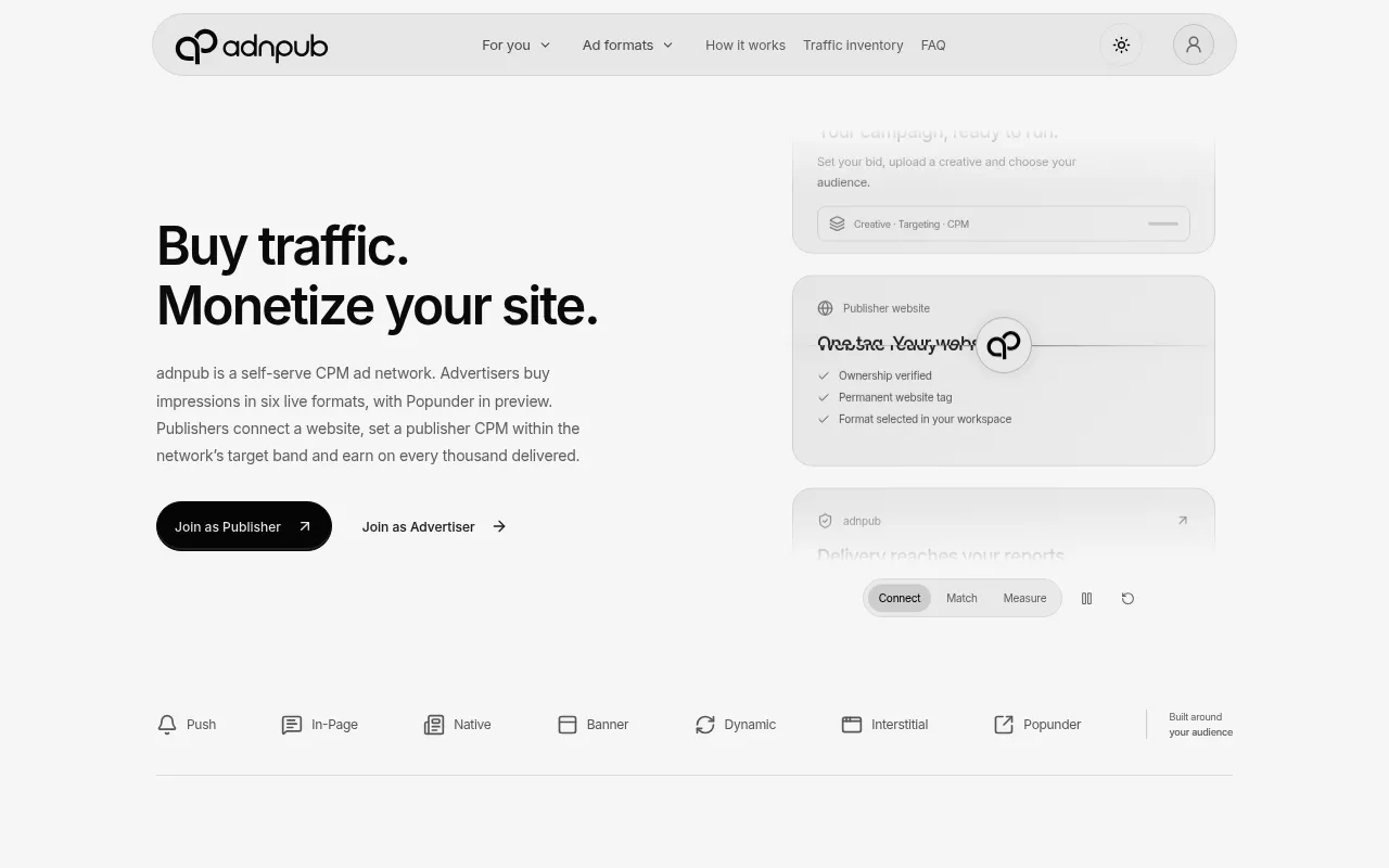 Screenshot of adnpub.com