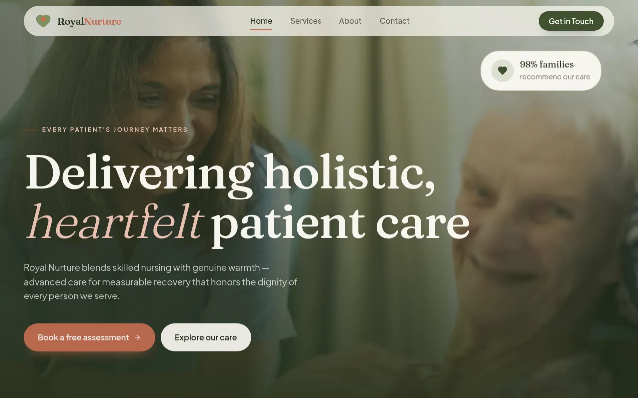 Screenshot of royal-nurture.vercel.app
