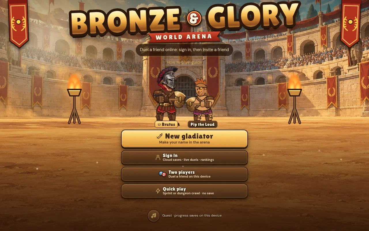 Screenshot of bronzeandglory.fun
