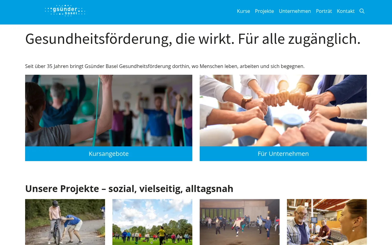 Screenshot of gsuenderbasel.ch