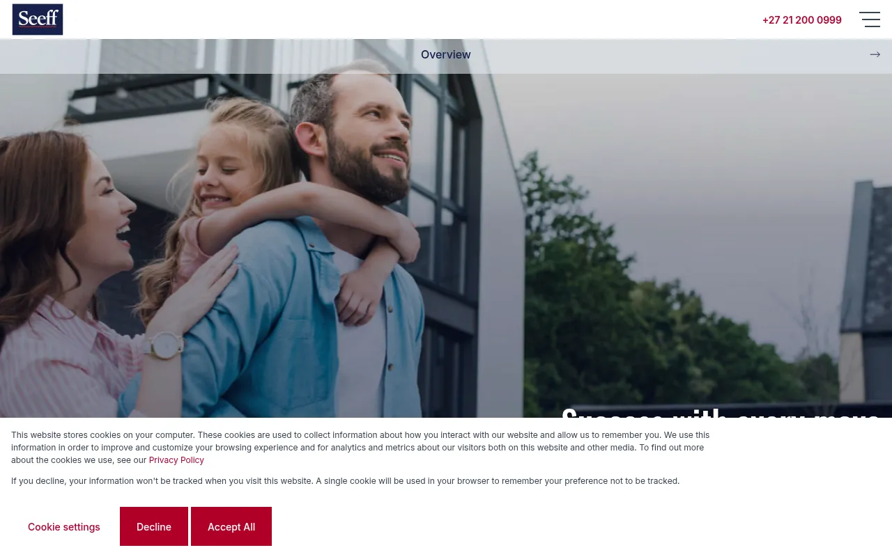 Screenshot of seeff.com