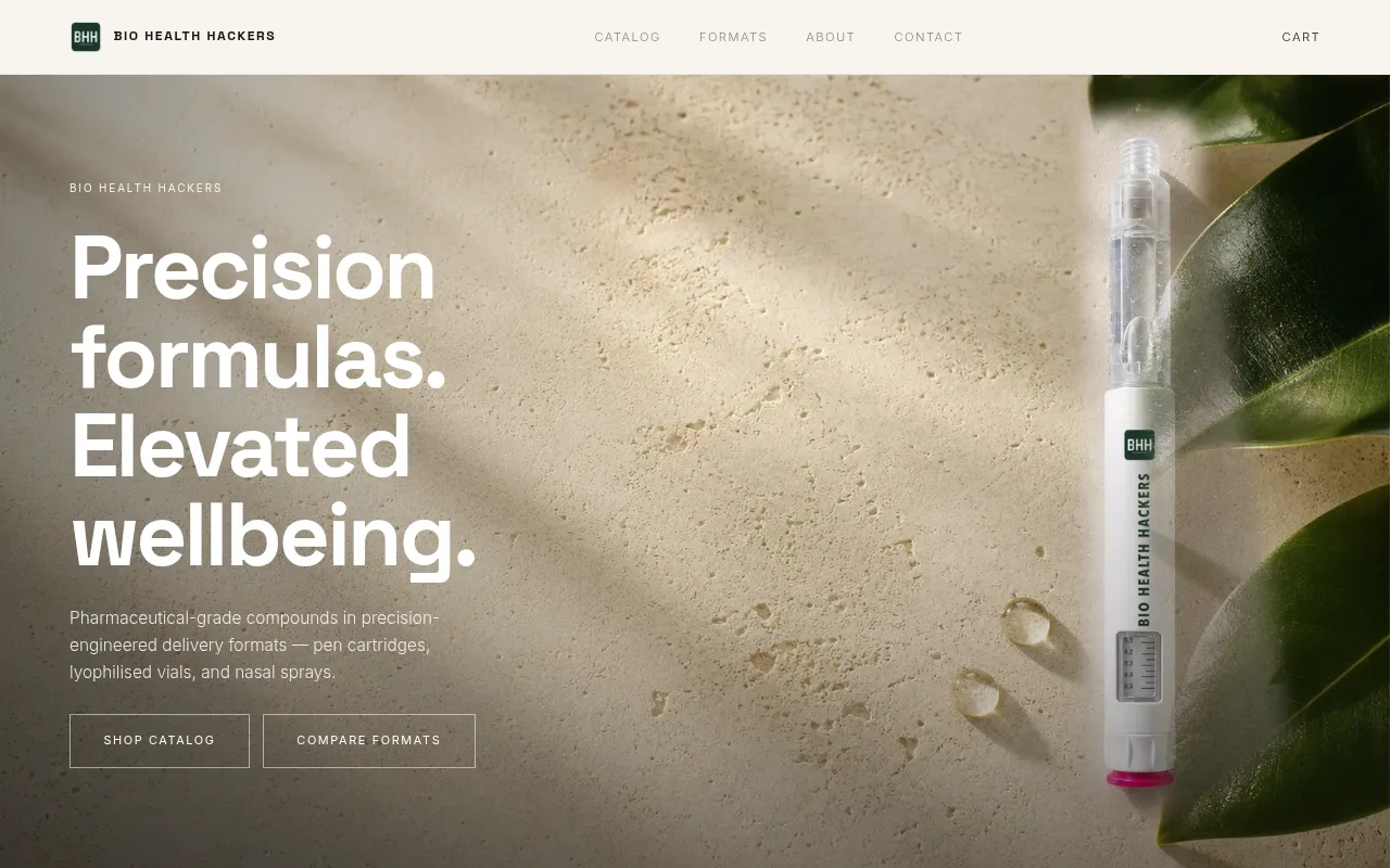 Screenshot of biohealthhacker.com