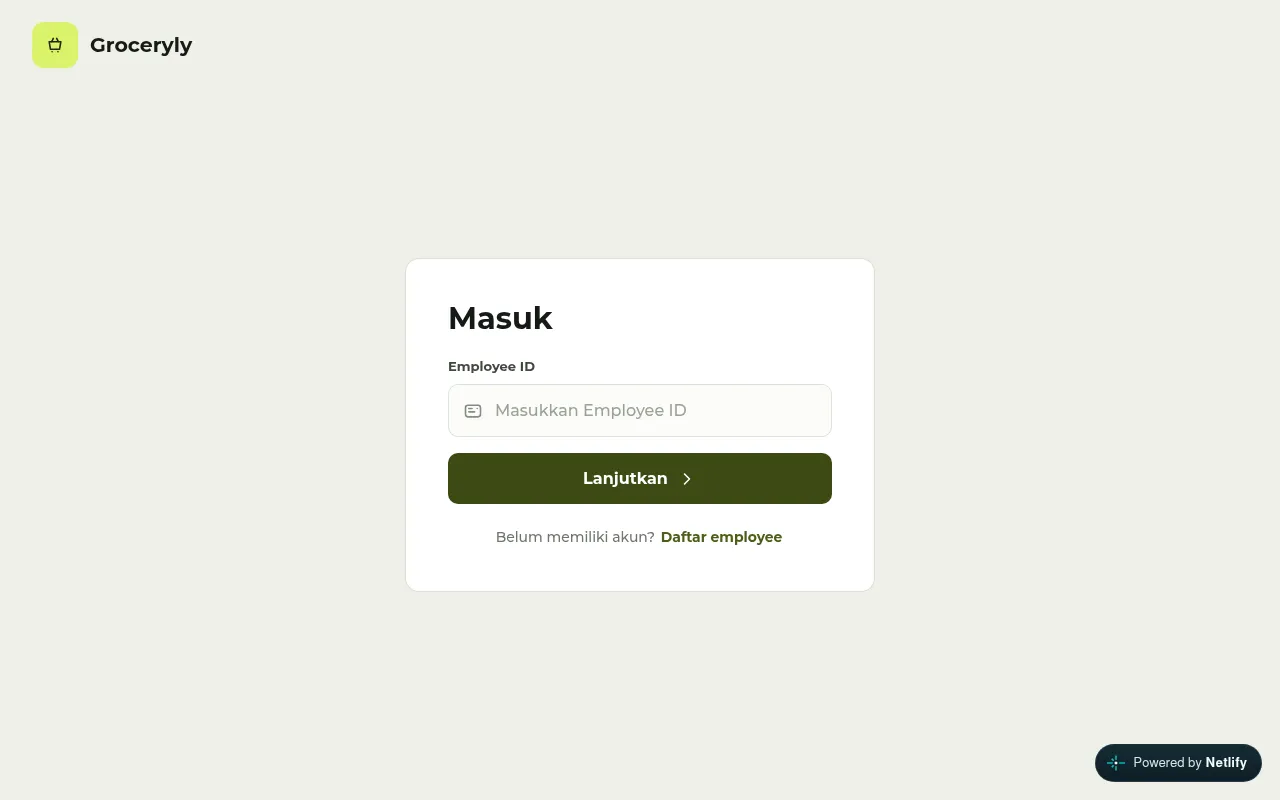 Screenshot of groceryly.netlify.app