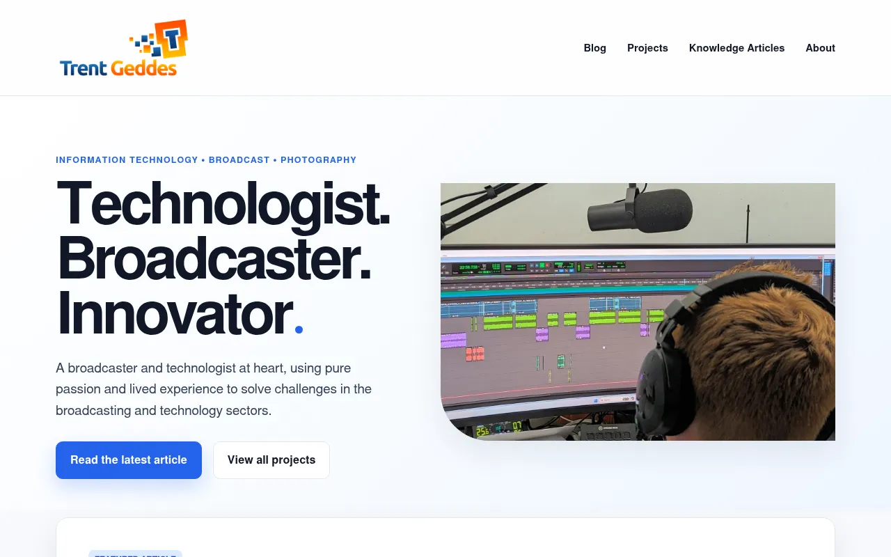 Screenshot of trent.net.au