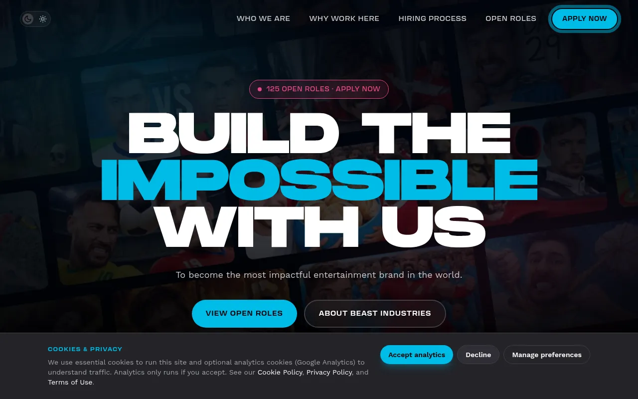 Screenshot of mrbeastjobs.com
