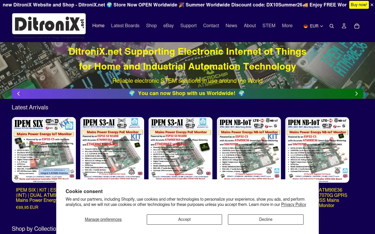 Screenshot of ditronix.net