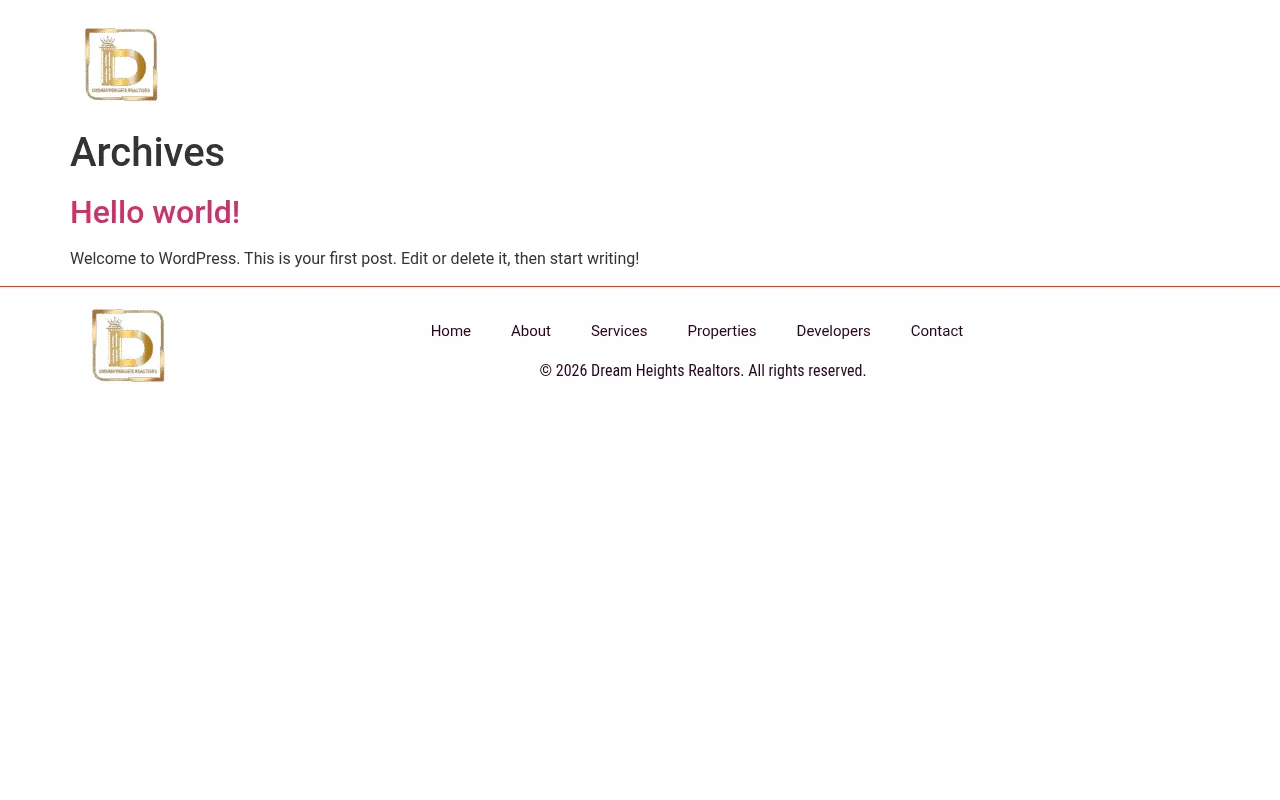 Screenshot of dreamheightsrealtors.prodigyconsultancyuae.com