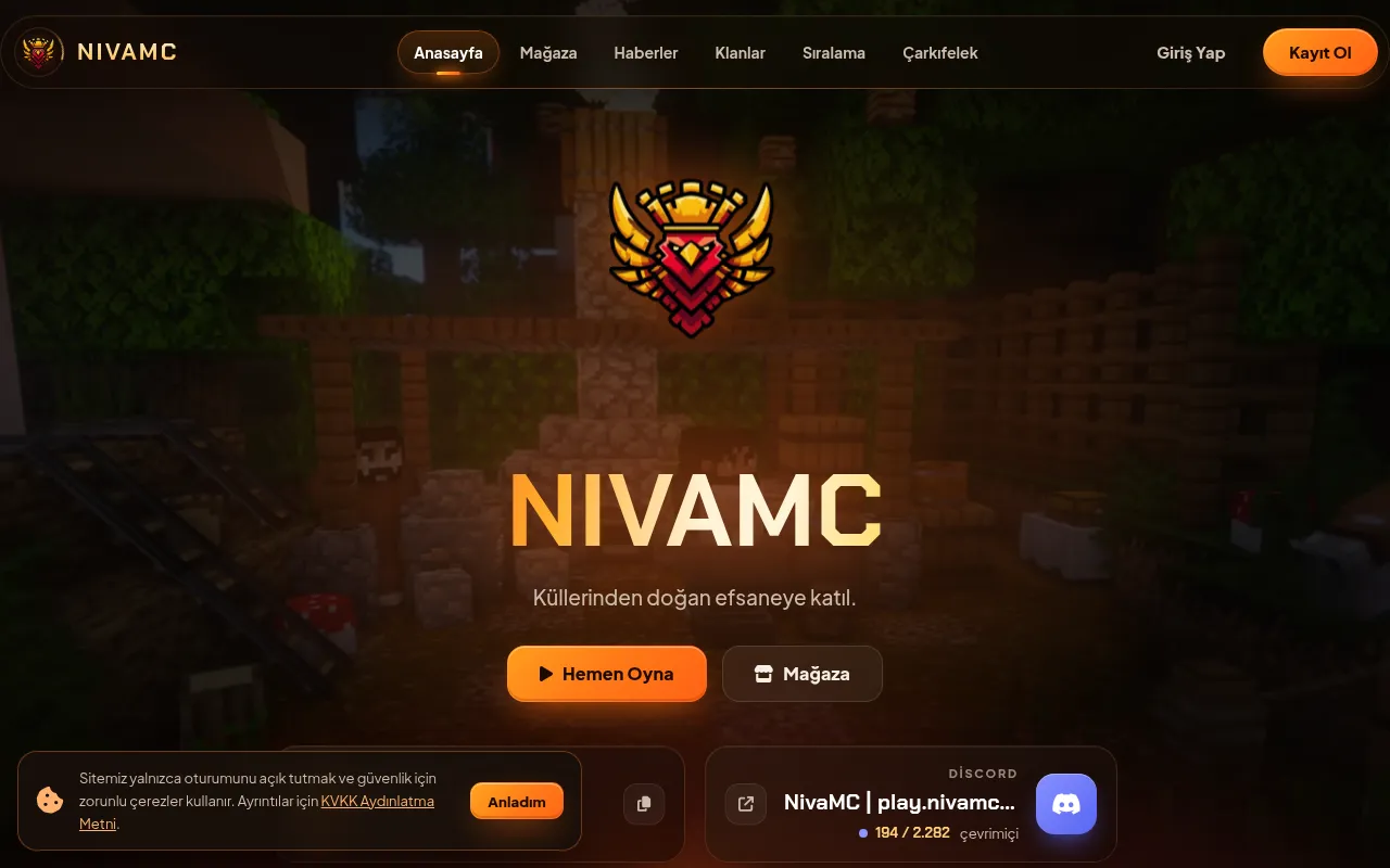 Screenshot of nivamc.net