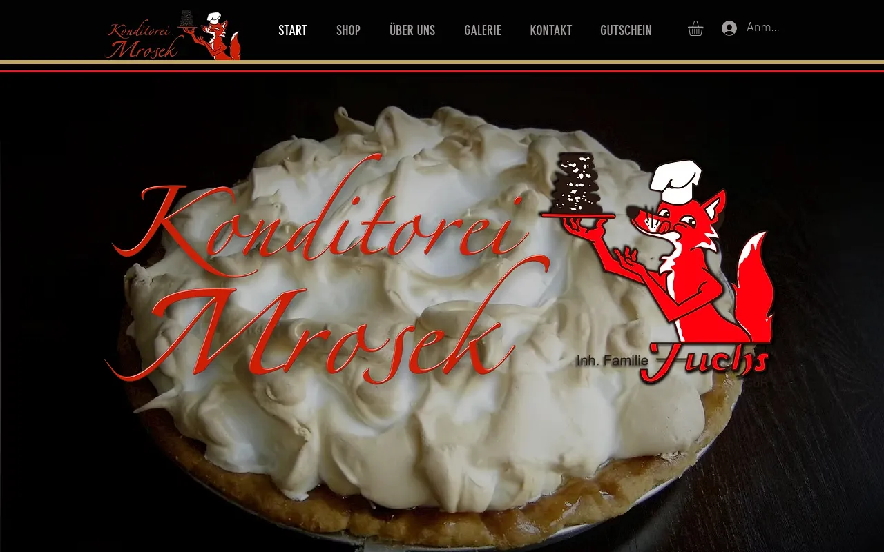 Screenshot of konditorei-mrosek.de