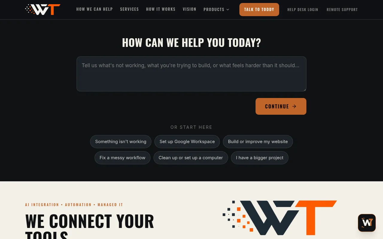 Screenshot of webtoddy.com