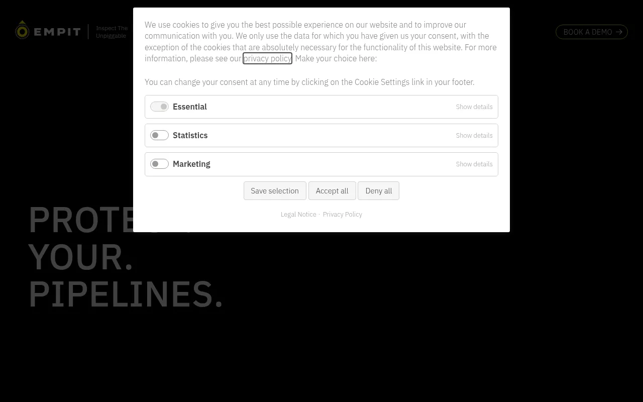 Screenshot of empit.com